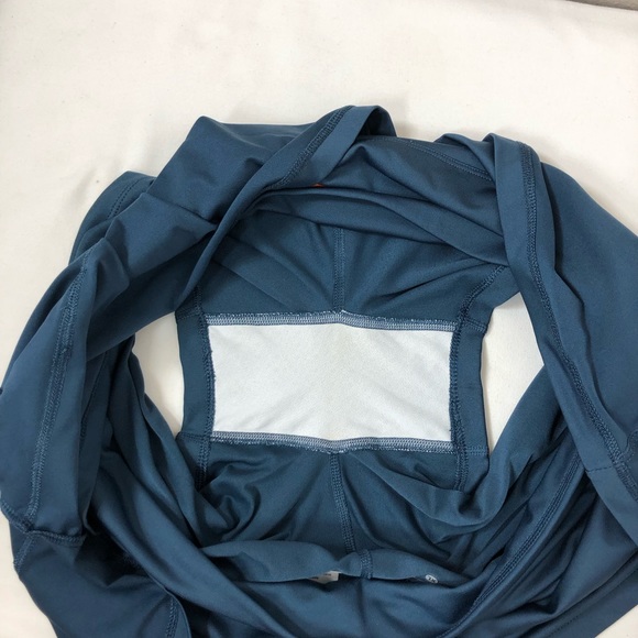 Nike Dri Fit Stretchy Blue Gray Orange Waist Band Pleated Tennis Golf Skort XL - Picture 12 of 15